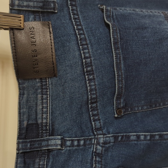 Steve's Jeans Luca Blue Denim Stretch Slim Fit Men's Jeans 30 x 32 - Like New - Picture 8 of 11
